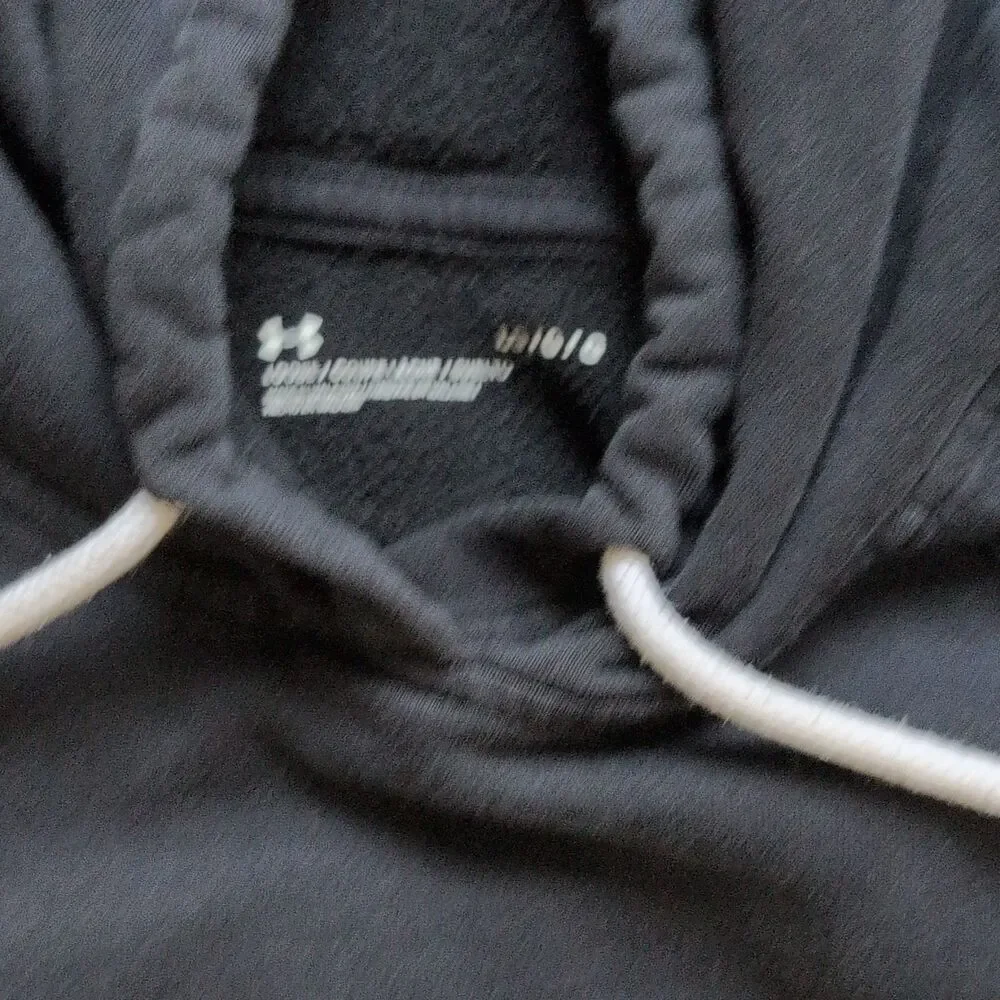 Under Armour men LG Colorblock Pullover Hoodie Long Sleeve Black Gray White